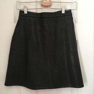 Zara leather skirt.
